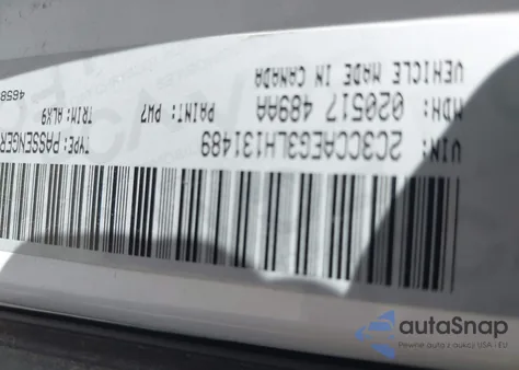 2020 Chrysler 300 Limited из США, поврежденный, VIN 2C3CCAEG3LH131489